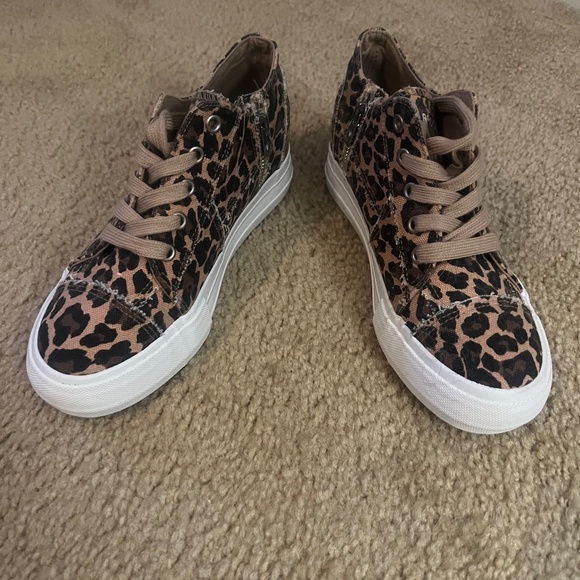 Jean Ardor Shoes - Leopard print tennis shoes